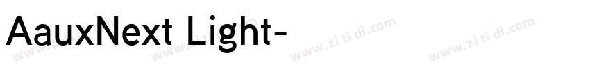AauxNext Light字体转换